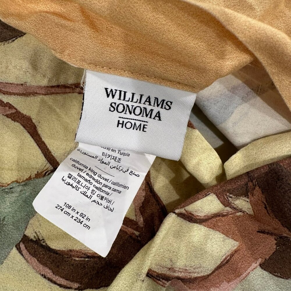 Williams Sonoma Home - Painted Peacock Luxury Duvet Cover (King size) - Picture 3 of 5